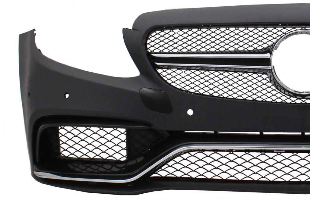 Paraurti anteriore con diffusore adatti per Mercedes Classe C W205 Berlina S205
