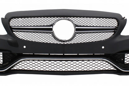 Paraurti anteriore con diffusore adatti per Mercedes Classe C W205 Berlina S205