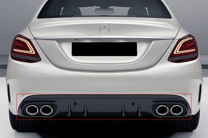 Paraurti anteriore con diffusore adatti per Mercedes Classe C W205 Berlina S205