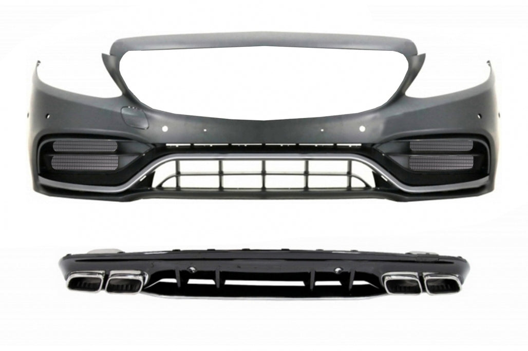 Paraurti anteriore con diffusore adatte per Mercedes Classe C W205 (2014-2020)
