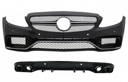 Front bumper with diffuser suitable for Mercedes C-Class C205 Coupe A205
