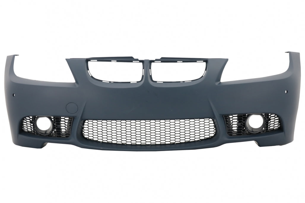 Black Front Bumper and Headlights Fits for BMW 3 Series E90 E91 Pre-LCI 2005-2008 