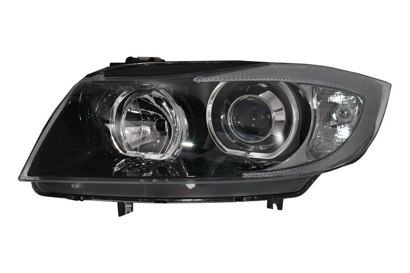 Black Front Bumper and Headlights Fits for BMW 3 Series E90 E91 Pre-LCI 2005-2008 