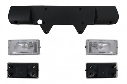 Paraurti anteriore con fendinebbia adatto per Mercedes Classe E W124 C124 S124 (10.1989-06.1996) Gen I Design