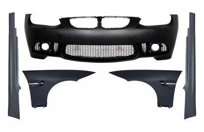 Paraurti anteriore con parafanghi e minigonne adatto per BMW Serie 3 E92
