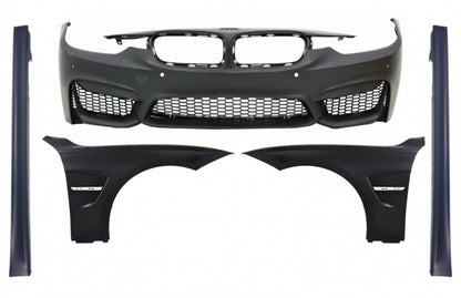 Paraurti anteriore con parafanghi  adatto per BMW Serie 3 F30 F31 2011-2018