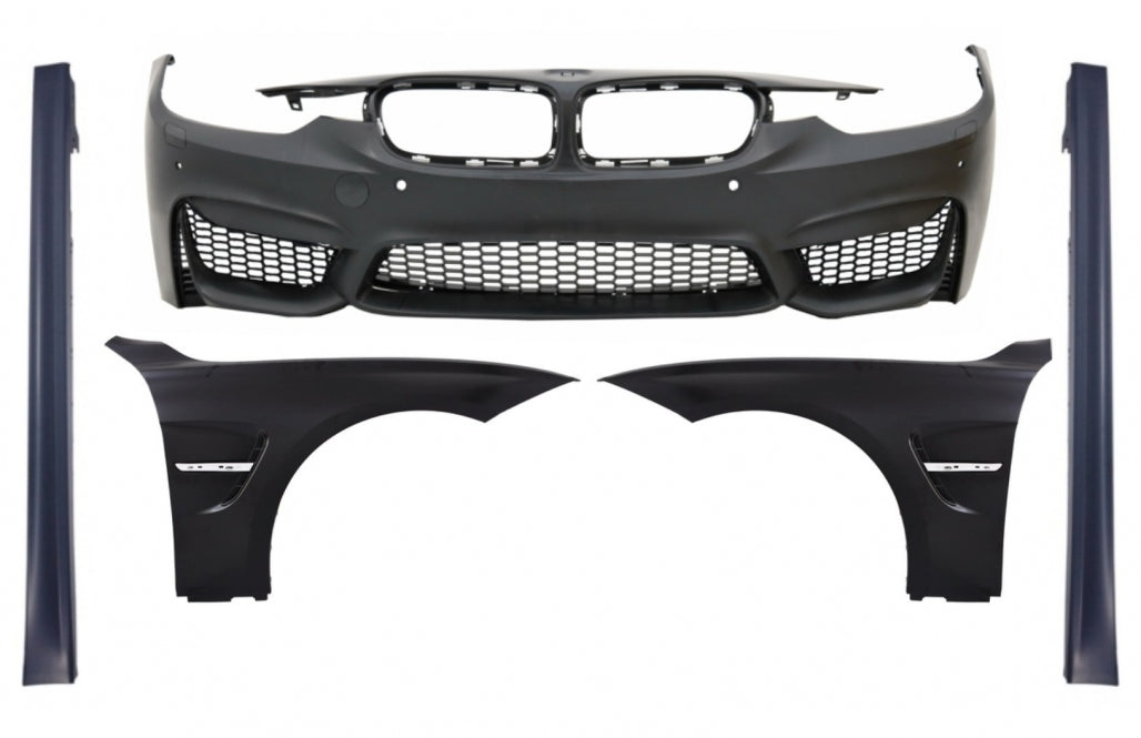 Paraurti anteriore con parafanghi  adatto per BMW Serie 3 F30 F31 2011-2018