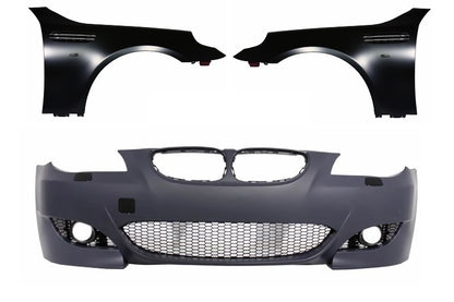 Front Bumper with Mudguards Fit for BMW 5 Series E60 E61 2003-2010 