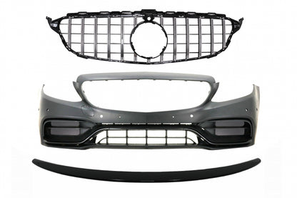 Front Bumper Grille Fit For Mercedes C-Class W205 S205 2014-2018