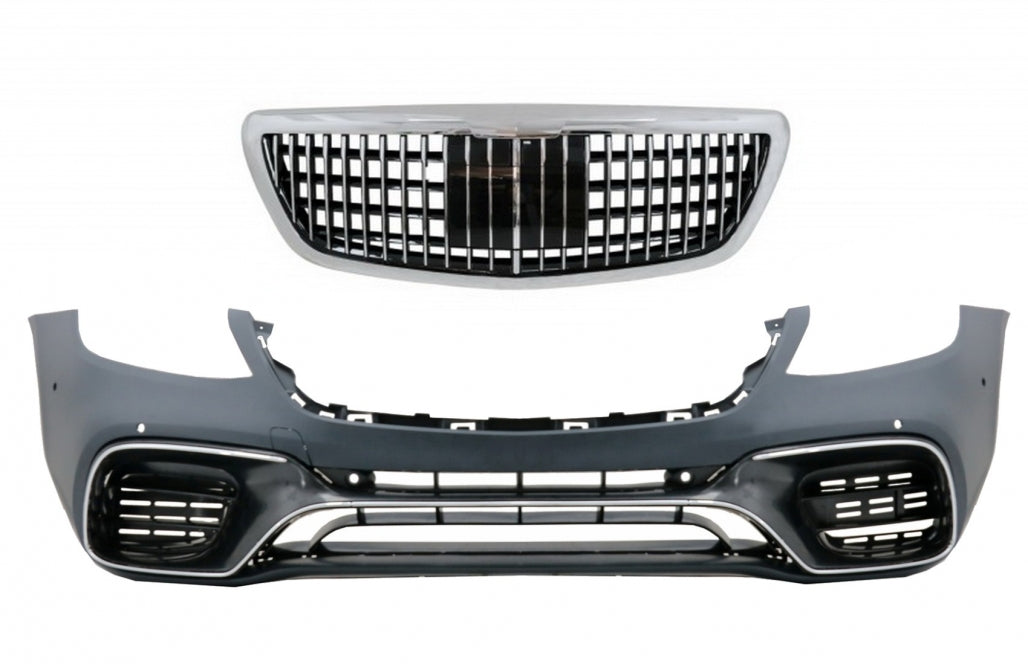 Front Bumper with Grille Suitable for Mercedes S-Class W222 2014-06.2017