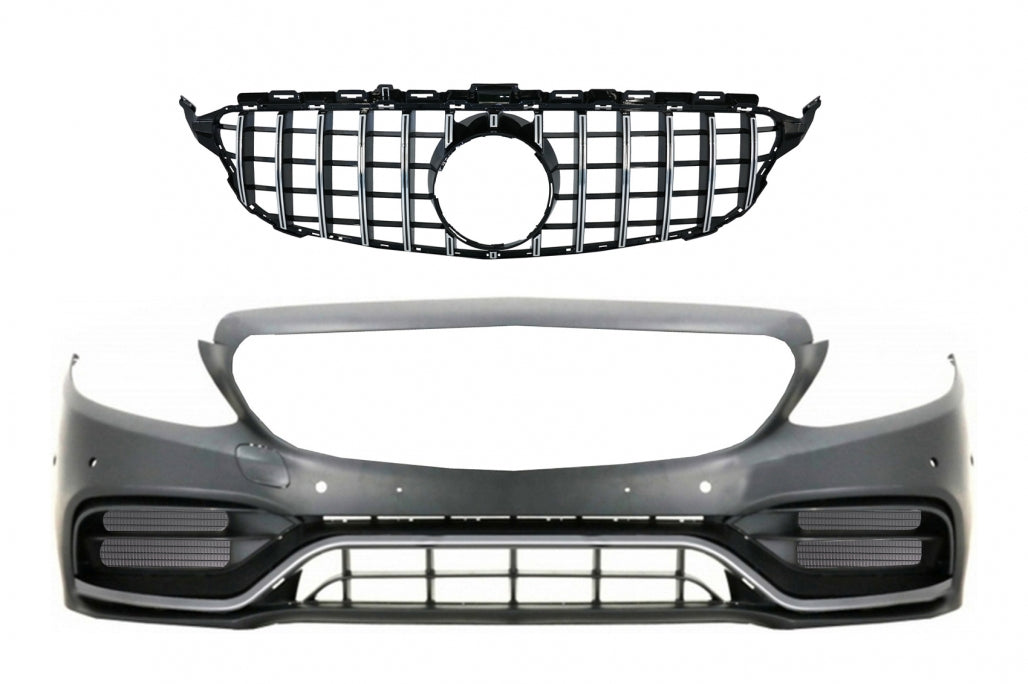 Front Bumper Grille Fit For Mercedes C Class W205 S205 C205 A205