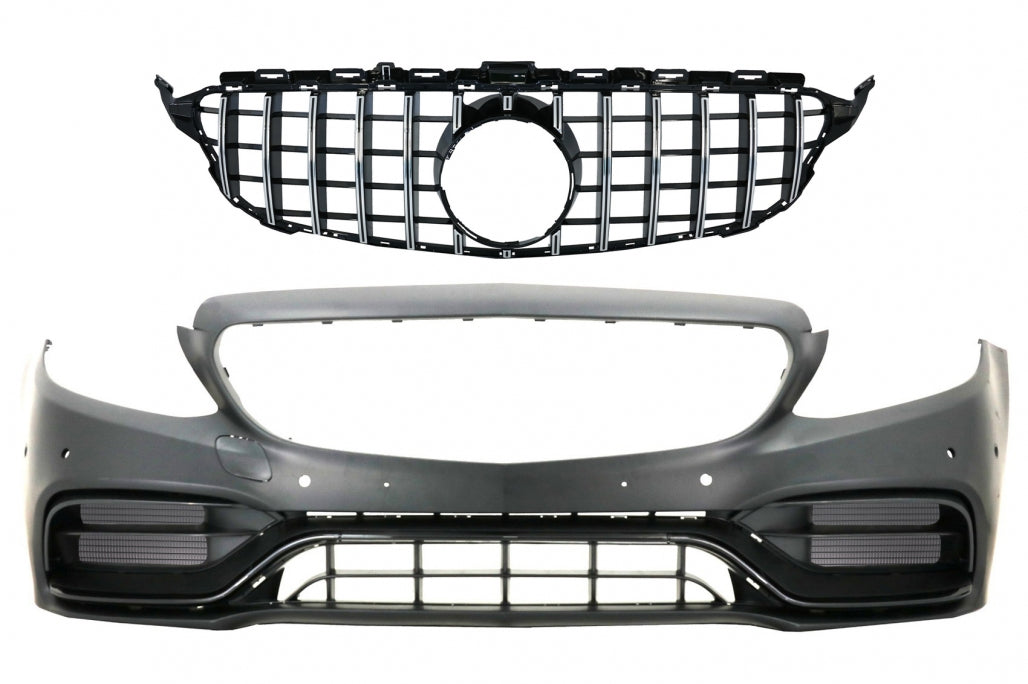💥Paraurti anteriore con griglia adatto per Mercedes Classe C W205 14-18 C63💥