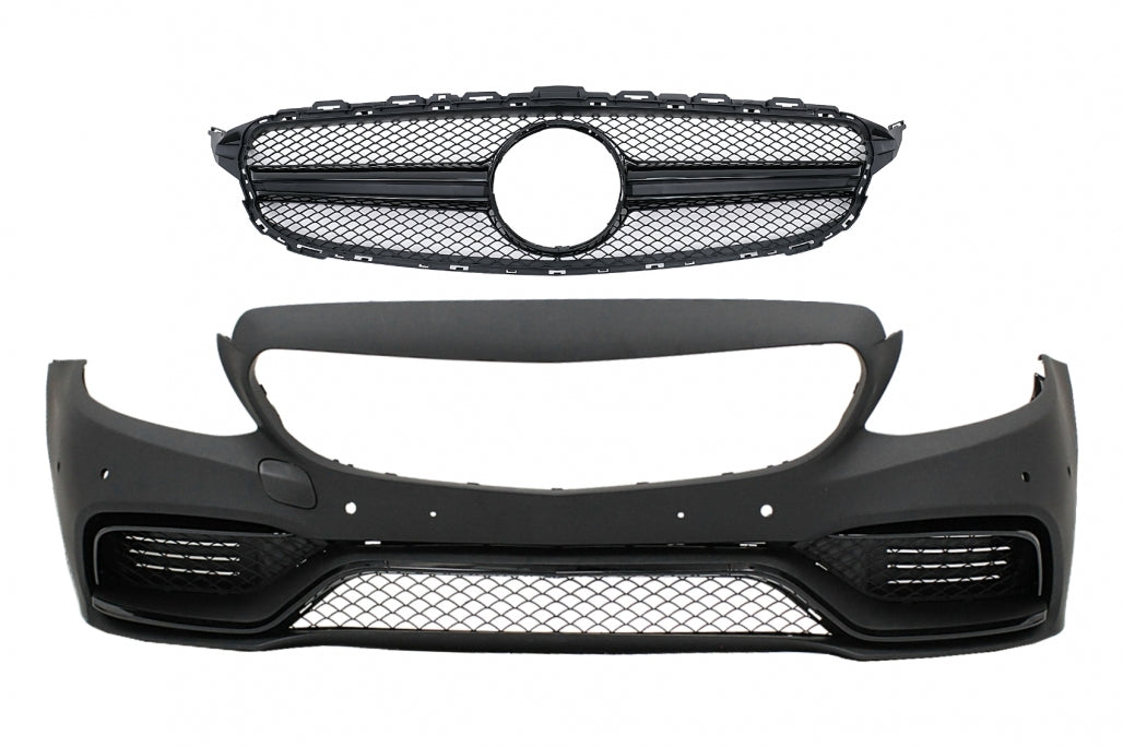 Front bumper with grille suitable for Mercedes C-Class W205 S205 C205 A205