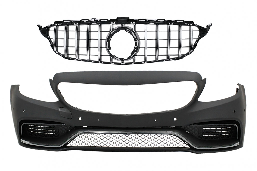 Front bumper with grille suitable for Mercedes C-Class W205 S205 C205 A205