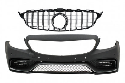 Front bumper with grille suitable for Mercedes C-Class W205 S205 C205 A205
