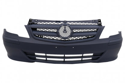 Paraurti anteriore con Griglia adatto per Mercedes Classe V Vito Viano W639 Facelift (2010-2014)