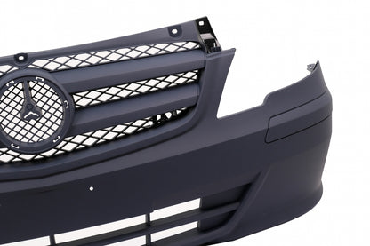Paraurti anteriore con Griglia adatto per Mercedes Classe V Vito Viano W639 Facelift (2010-2014)