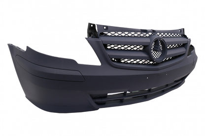 Paraurti anteriore con Griglia adatto per Mercedes Classe V Vito Viano W639 Facelift (2010-2014)