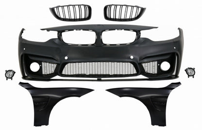 Front bumper with grilles suitable for BMW 4 Series F32 Coupe F33 Cabrio F36 