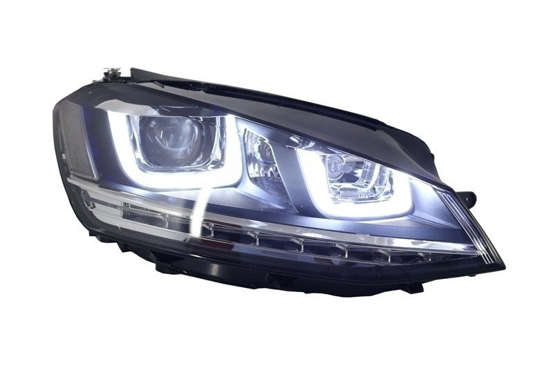 Paraurti anteriore con fari 3D  Silver LED adatte per VW Golf VII 7 (2013-2017)