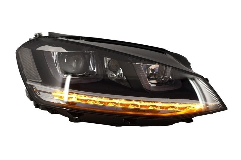 Paraurti anteriore con fari 3D  Silver LED adatte per VW Golf VII 7 (2013-2017)