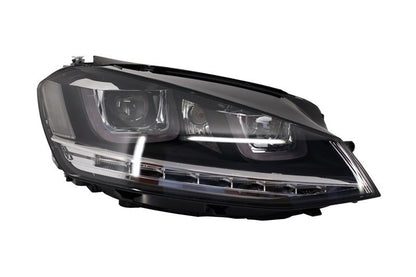 Paraurti anteriore con fari 3D Silver LED adatto per VW Golf VII 7 (2013-2017)