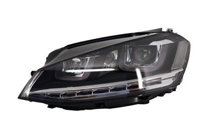 Paraurti anteriore con fari 3D Silver LED adatto per VW Golf VII 7 (2013-2017)