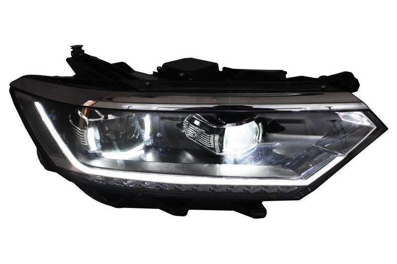 Front and rear bumper with headlights and diffuser suitable for VW Passat B8 3G 