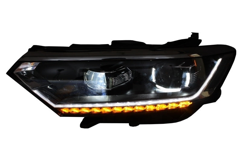Front and rear bumper with headlights and diffuser suitable for VW Passat B8 3G 