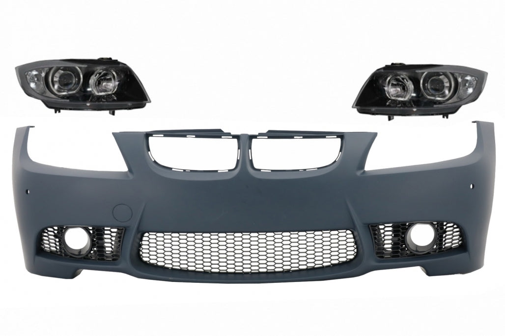 Front Bumper with Headlights Suitable for BMW 3 Series E90 E91 Pre-LCI 2005-2008 