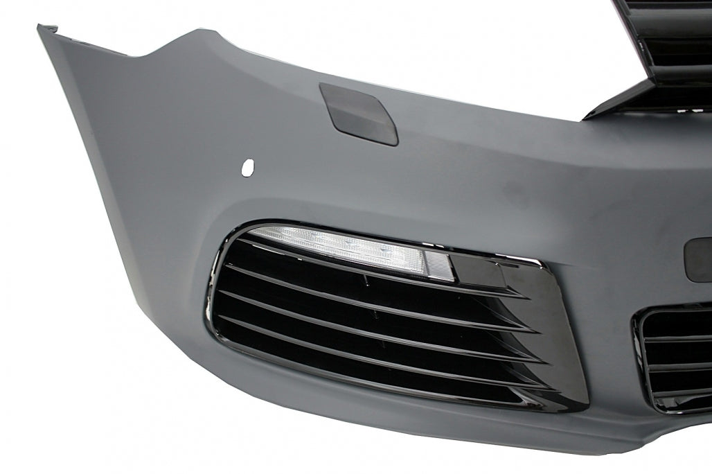 Front bumper with LED headlights suitable for VW Golf VI 6 MK6 (2008-2013) 