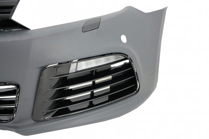 Front bumper with LED headlights suitable for VW Golf VI 6 MK6 (2008-2013) 