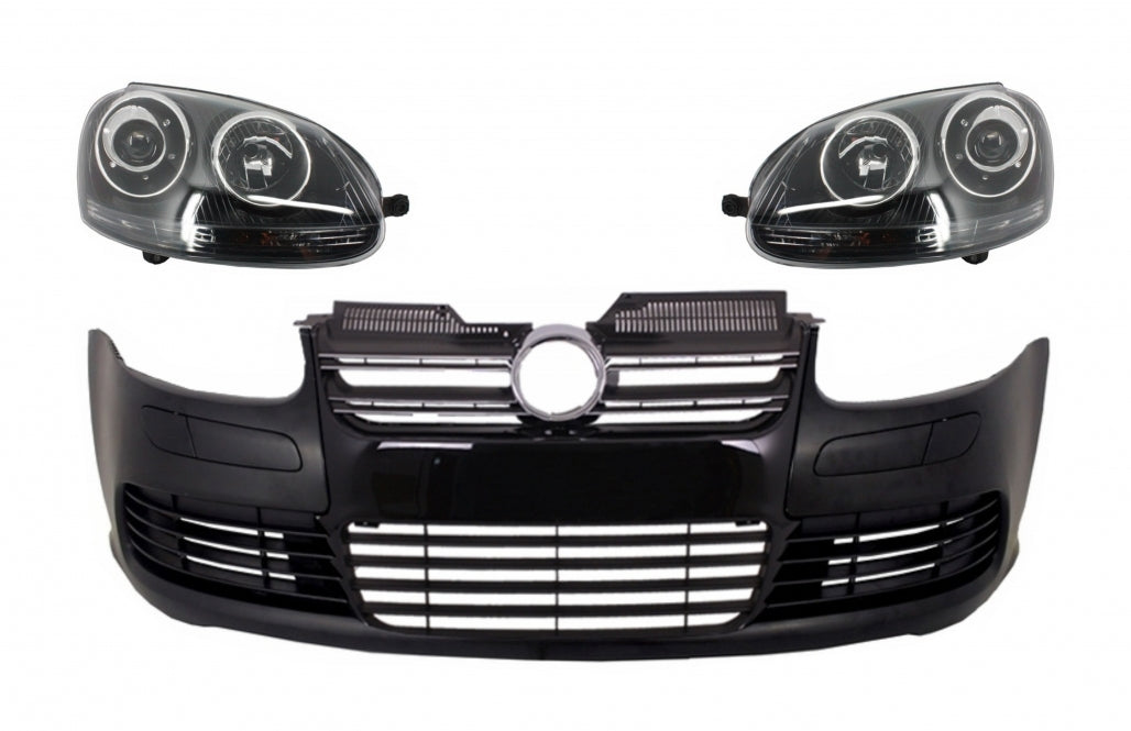 Paraurti anteriore con fari adatti per VW Golf V 5 (2003-2007) Jetta (2005-2010)