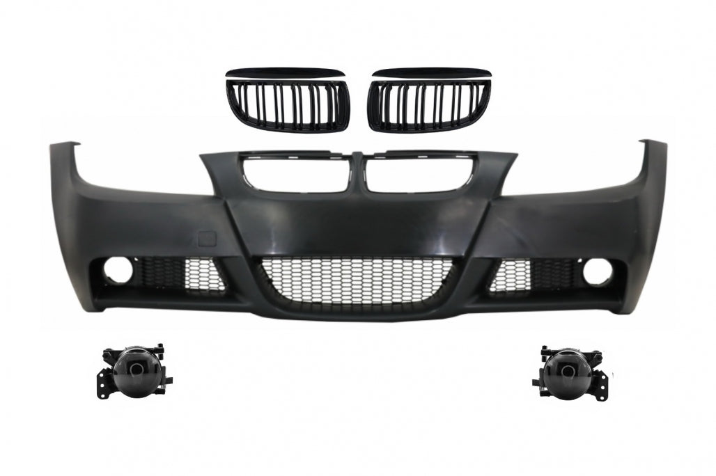 Paraurti anteriore con griglie adatto per BMW Serie 3 E90 E91 2004-2008