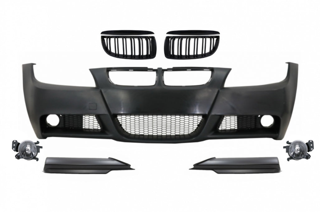 Paraurti anteriore con griglie per reni adatto per BMW Serie 3 (2004-2008)