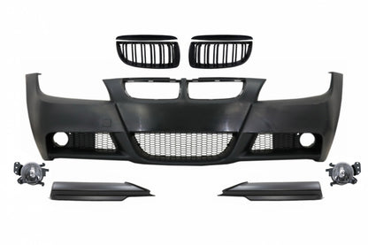 Paraurti anteriore con griglie per reni adatto per BMW Serie 3 (2004-2008)