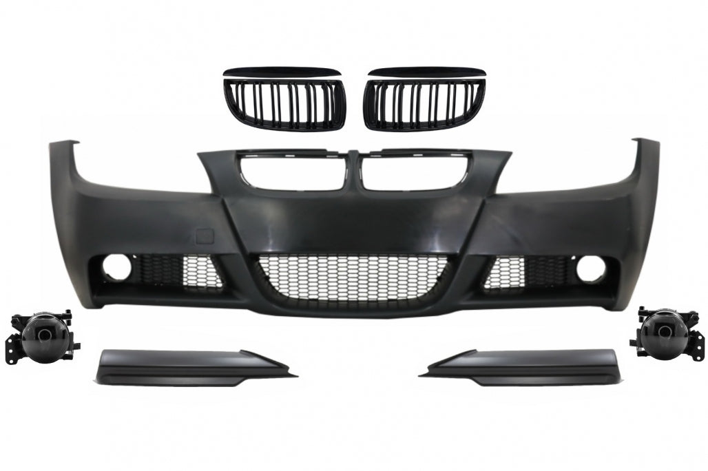 Paraurti anteriore con griglie adatto per BMW Serie 3 E90 E91 (2004-2008)