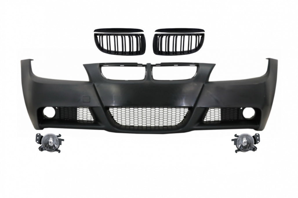 Paraurti anteriore con griglie adatte per BMW Serie 3 E90 E91 Berlina(2004-2008)