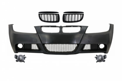 Paraurti anteriore con griglie adatte per BMW Serie 3 E90 E91 Berlina(2004-2008)