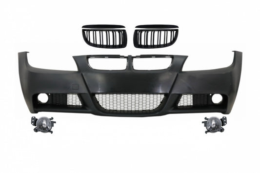 Paraurti anteriore con griglie adatte per BMW Serie 3 E90 E91 Berlina(2004-2008)