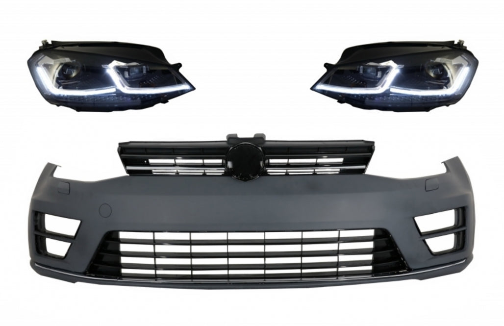 Paraurti anteriore con fari LED Luci di svolta dinamiche adatte per VW Golf VII