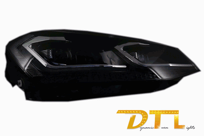 Front bumper with LED headlights suitable for VW Golf VII 7 5G (2013-2017)