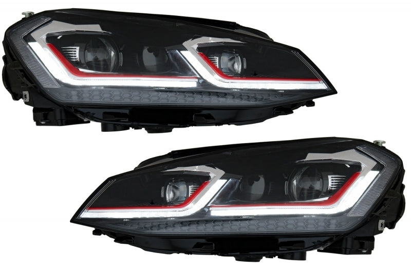 Front Bumper with LED Headlights and Grille Suitable for VW Golf 7 5G 2013-2017 