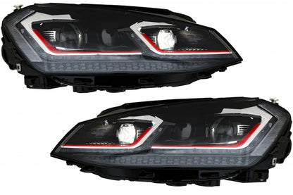 Front Bumper with LED Headlights and Grille Suitable for VW Golf 7 5G 2013-2017 