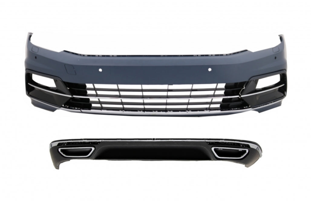 Front, Rear Bumper and Diffuser for VW Passat B8 3G (2015-2018) 
