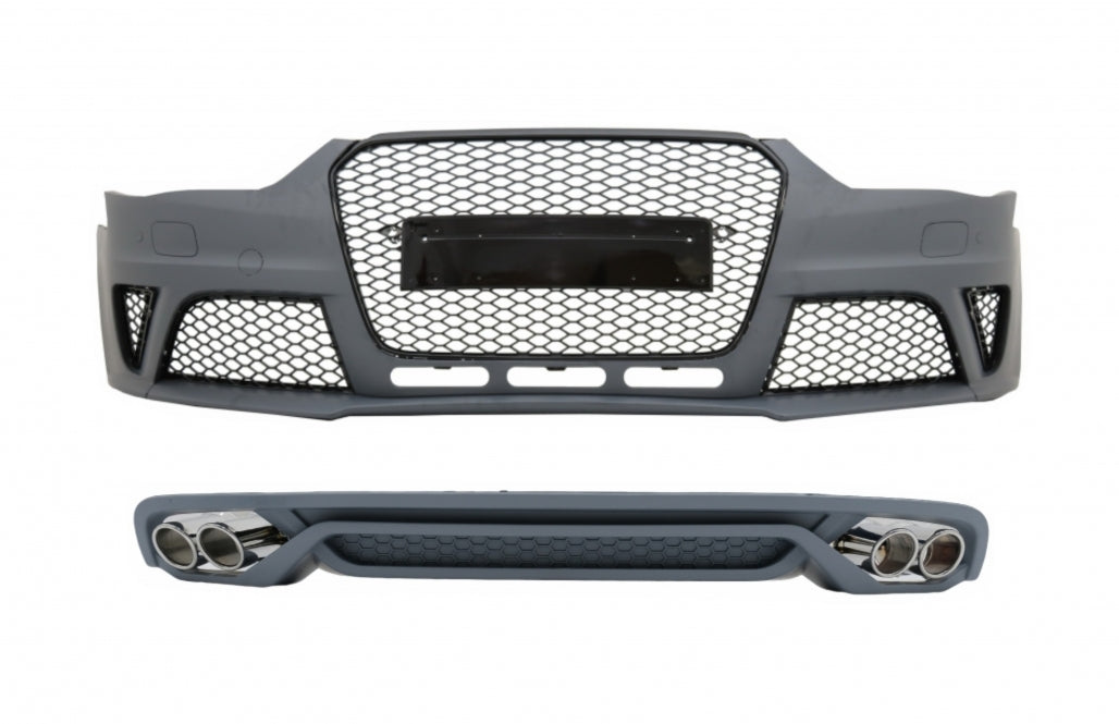 Front bumper with diffuser suitable for Audi A4 B8 Sedan Facelift2012-2015