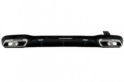 Front bumper with diffuser and exhaust pipe suitable for E W213 (from 20