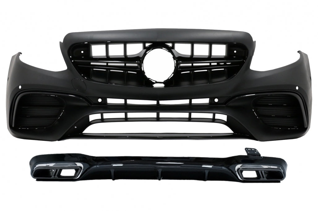 Front bumper with diffuser suitable for Mercedes E-Class W213 (from 2016 +) 