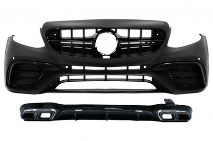 Front bumper with diffuser suitable for Mercedes E-Class W213 (from 2016 +) 