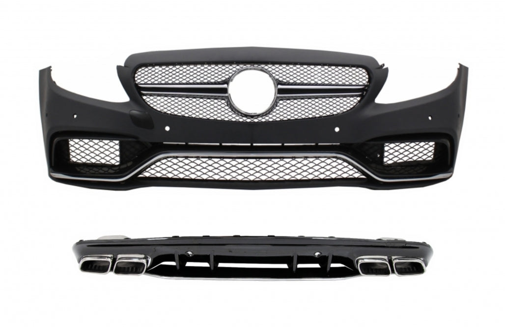 Paraurti Anteriore e Diffusore adatto per Mercedes Classe C W205 S205 2014-2020